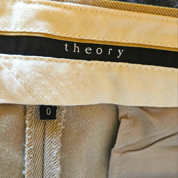 Theory Wool Straight Full Length Trousers - Picture 4 of 5
